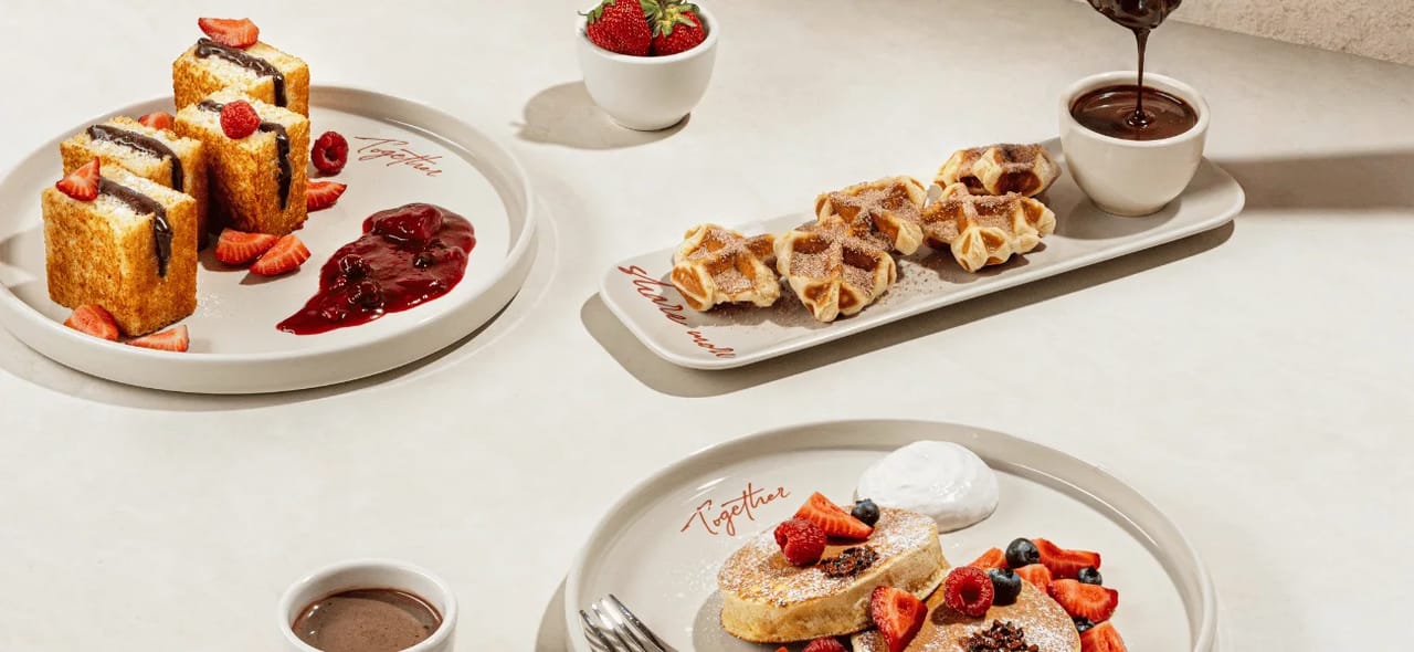 Stuffed toastie, waffle pops and sourdough pancakes